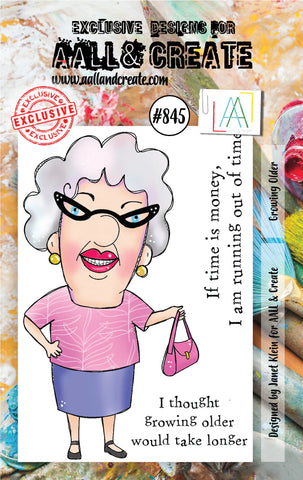 AALL & Create #845- A7 STAMP - Growing Older