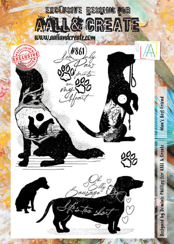 AALL & Create #861 - A4 STAMPS - MAN'S BEST FRIEND