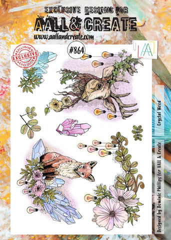 AALL & Create #864 - A4 STAMPS - CRYSTAL WOOD