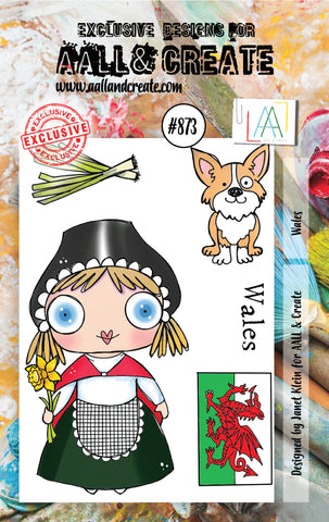 AALL & Create #873 - A7 STAMPS - WALES