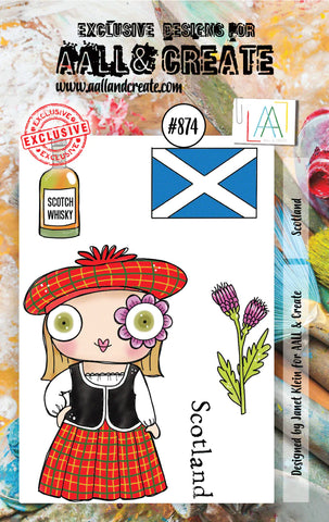 AALL & Create #874 - A7 STAMPS - SCOTLAND