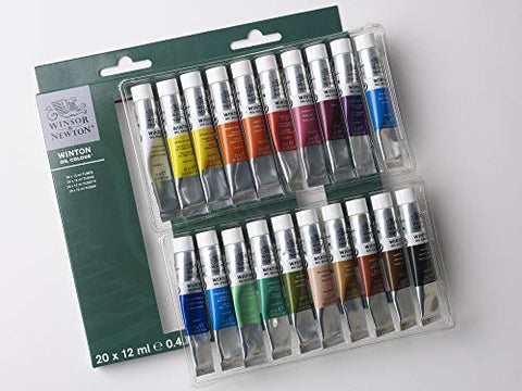 Winsor and Newton Introduction to Fine Art Winton Oil Color Sets, Introduction to Fine Art 20-Color Set