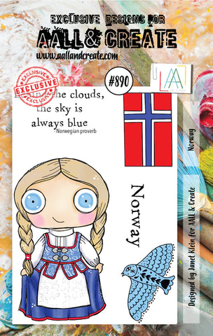 S25 AALL & Create #890 - A7 STAMP - NORWAY