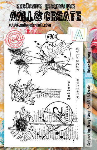 AALL & Create #904 - A5 STAMP - FLOWER JOURNEY