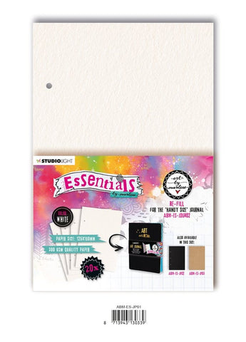 Art By Marlene Journal Pages For ABM-ES-JOUR02 White Essentials 125x180x8mm 20 SH nr.01