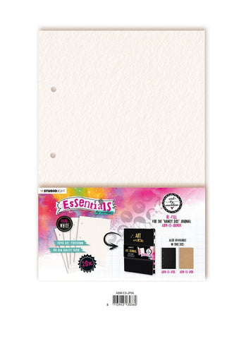 Art By Marlene Journal Pages For ABM-ES-JOUR04 White Essentials 170x240x8mm 20 SH nr.04