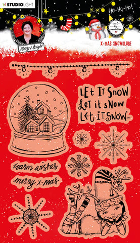 S10 Art By Marlene Clear Stamp Christmas Snow Globe Essentials 148x210x1mm 1 PC nr.83