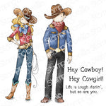 S40 Stamping Bella Cling Stamp, Uptown Cowboy Parents