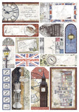 Ciao Bella London's Calling Creative Pad A4 9/Pkg + 1 Free deluxe sheet