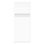 Crystal Clear Protective Closure Bags, 4 5/16" x 9 9/16" + Flap