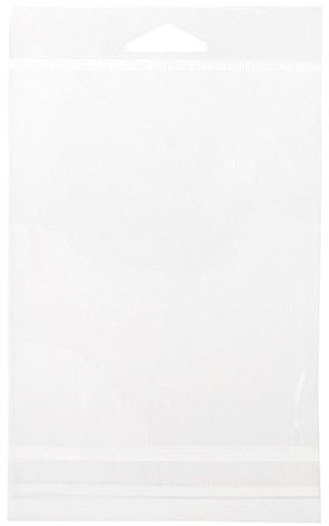 ClearBags Crystal Clear Hanging Bags, 4 5/8" x 5 3/4" + Flap