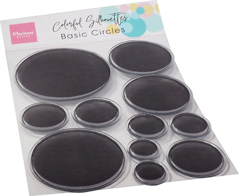 Marianne Design Clear Stamps - Colorful Silhouette - Basic Circles