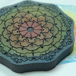 Art Foamies Red Tin Roof | Marigold Mandala | Foam Stamp