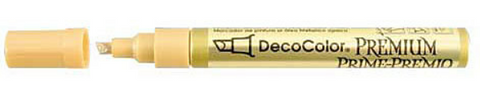 Uchida DecoColor Premium Paint Markers, 2mm Leafing Tip, Gold