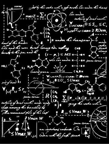 Stamperia Thick stencil cm 20X25 - Alchemy formulas