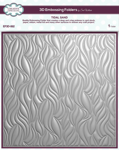 Creative Expressions Tidal Sand 8 in x 8 in 3D Embossing Folder