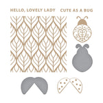 Spellbinders Lovely Ladybug Glimmer Hot Foil Plate & Die Set Sweet Cardlets by Becca Feeken
