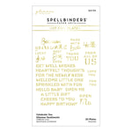 S20 Spellbinders Celebrate You Glimmer Sentiments Glimmer Hot Foil Plates from the Celebrate You Collection