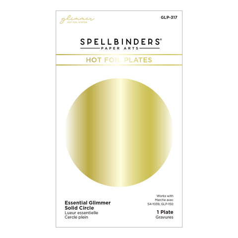 Spellbinders  Essential Glimmer Solid Circle Glimmer Hot Foil Plate