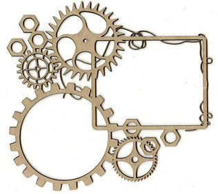 Scrap FX Gears Double frame SMALL