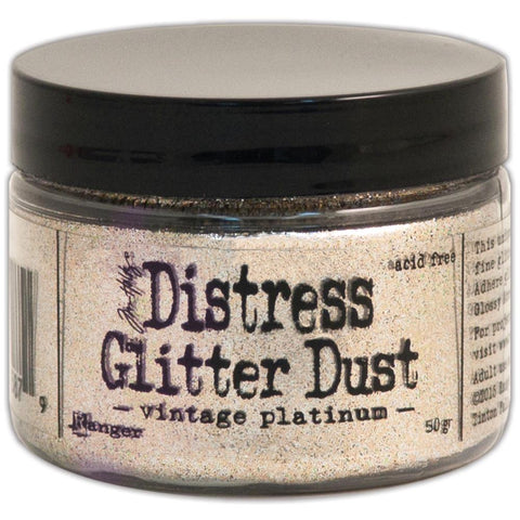 Tim Holtz Distress Glitter Dust Vintage Platinum