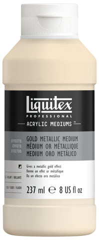 Liquitex Metallic Mediums, Metallic Gold - 8 oz. (237ml) Bottle