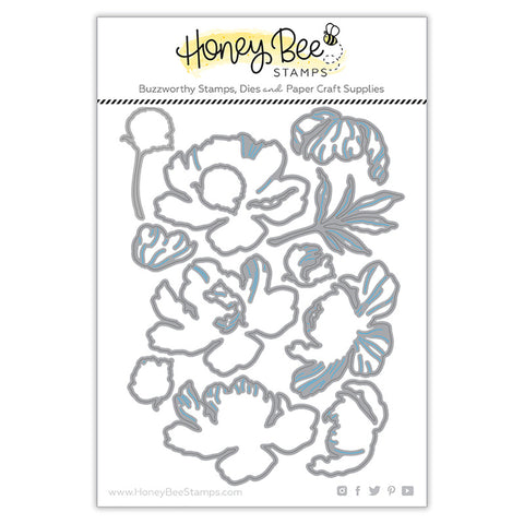 Honey Bee Stamps Honey Cuts Die, Lovely Layers: Peony