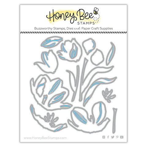 Honey Bee Stamps Honey Cuts Die, Lovely Layers: Tulips