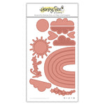 S20 Honey Bee Stamps Hot Foil Plate, Rainbow