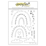 Honey Bee Stamps Clear Stamp, Rainbow Dreams