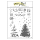 Honey Bee Stamps Farmhouse Tree Builder - 6x8 Stamp Set