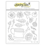 Honey Bee Stamps Garden Harvest Florals - 6x6 Stamp Set