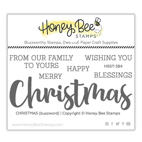Honey Bee Stamps Christmas - 2x4 Stamp Set