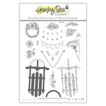 Honey Bee Stamps Sleigh Bells Ring - 6x8 Stamp Set