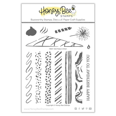 Honey Bee Stamps Make A Wish - 5x6 Stamp Set