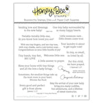 Honey Bee Stamps Inside: Welcome Baby Sentiments - 6x6 Stamp Set