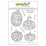 Honey Bee Stamps Painted Pumpkins - 4x5 Stamp Set