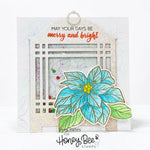 Honey Bee Stamps Pretty Poinsettias - 6x8 Stamp Set