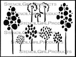 StencilGirl Products Kandinsky's Garden 9" x 12"