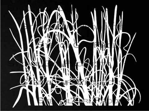 StencilGirl Products Wild Beach Grass 9''X12''