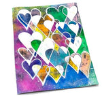 StencilGirl Products Hearts Overlapping Filled 9''X12''