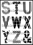 StencilGirl Products ATC Mixup Alphabet S through Z & - Barnes
