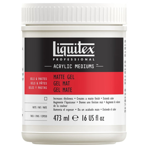 Liquitex Professional Matte Gel Medium, 473ml (16oz)