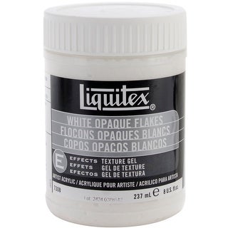 Liquitex White Opaque Flakes Acrylic Texture Gel 8oz
