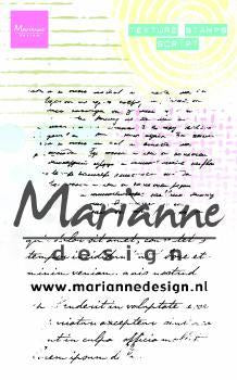 Marianne Design Texture Stamps - Script