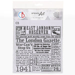 Ciao Bella Texture Stencil 8x8 The London Gazette