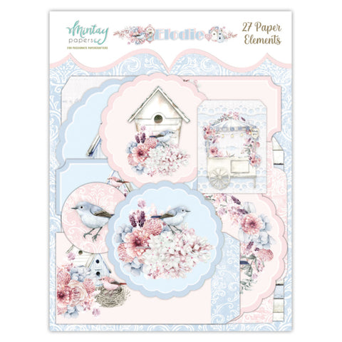 Mintay Papers PAPER ELEMENTS - ELODIE, 27 PCS