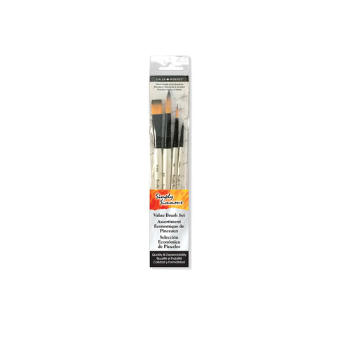 Simply Simmons Short-Handle Brush Set, Watercolor (4pc)