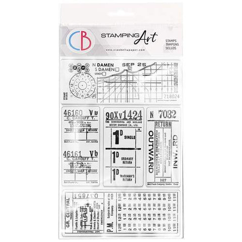 Ciao Bella Clear polymer stamp - Tickets 2