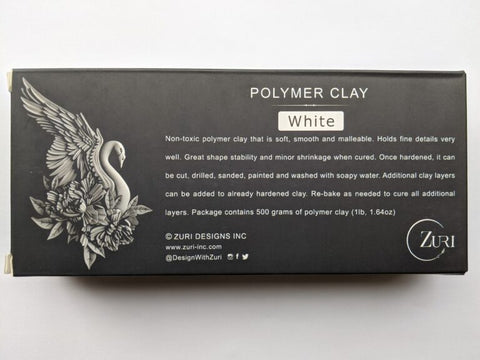 Zuri Designs Inc Polymer Clay – White